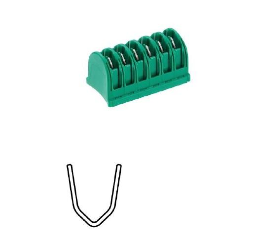 КЛІПСА ЛІГАТУРНА ПОДВІЙНА, РОЗМІР ML, 15 КАРТРИДЖІВ ПО 6 КЛІПС, 78х89